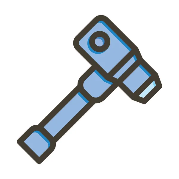 Scope Vector Thick Line Colors Icon Für Den Persönlichen Und — Stockvektor