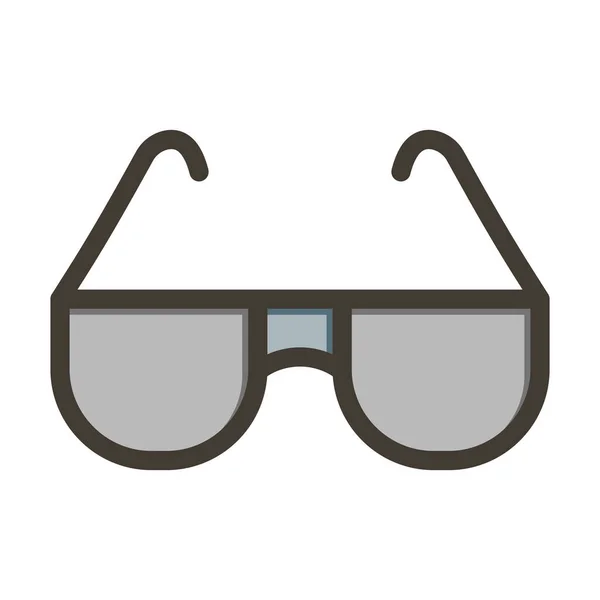 Sonnenbrillen Vector Thick Line Colors Icon Für Den Persönlichen Und — Stockvektor
