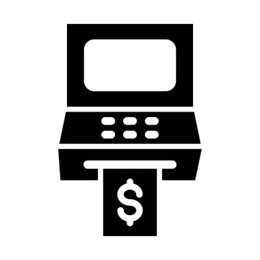 Kişisel ve Ticari Kullanım İçin Atm Vektör Kabartma Simgesi