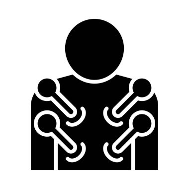 Kişisel ve Ticari Kullanım İçin Akupunktur Vektörü Kabartma Simgesi