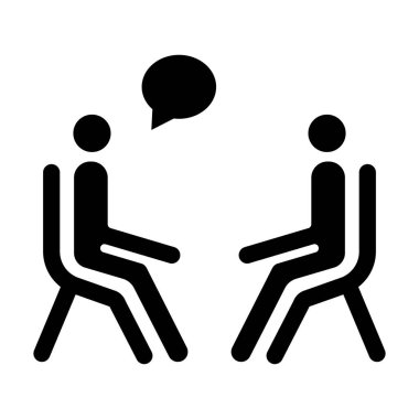 Kişisel ve Ticari Kullanım İçin Danışman Vektör Glyph Simgesi