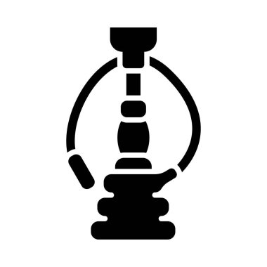 Kişisel ve ticari kullanım için Nargile Vektörü Glyph Simgesi