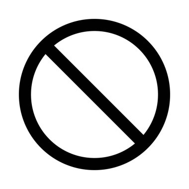 Kişisel ve Ticari Kullanım İçin Yasak Vektör Kabartma Simgesi