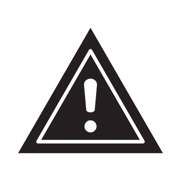 Warning Vector Glyph Icon Personal Commercial Use — Stock Vector