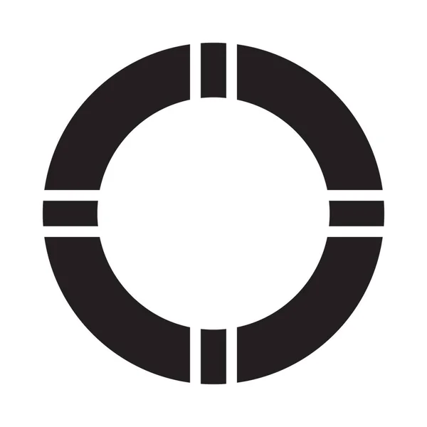 Lifebuoy Vector Glyph Icon Personal Commercial Use — Stock Vector