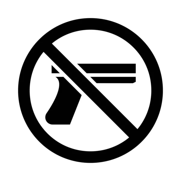 Fără Arme Vector Glyph Icon Pentru Personal Comercial — Vector de stoc