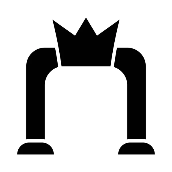 Priority Gate Vector Glyph Icon Für Den Persönlichen Und Kommerziellen — Stockvektor
