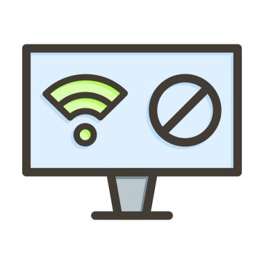 Çevrimdışı Vektör Kalın Çizgisi Kişisel ve Ticari Kullanım için Renk Simgesi Dolduruldu