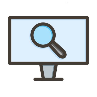 Kişisel ve ticari kullanım için Renk Simgesi Doldurulmuş Vektör Kalın Çizgisi İzleniyor