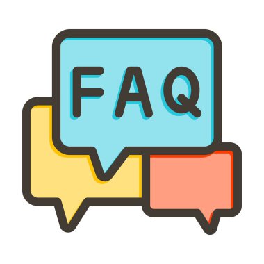 SQ Vektör Kalın Çizgisi Renk Simgesi Kişisel ve Ticari Kullanım İçin