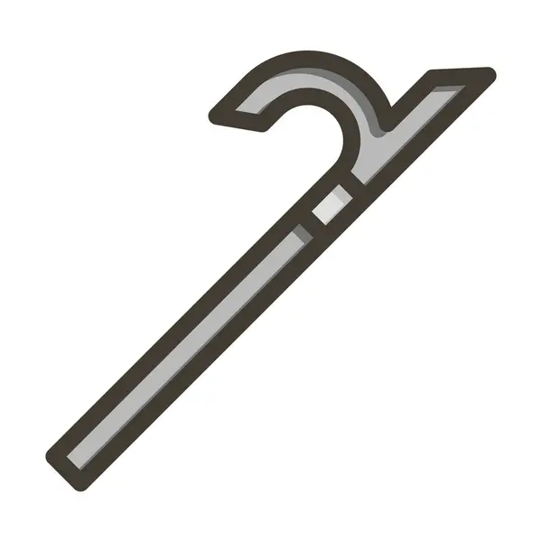 Hook Vector Thick Line Colors Icon Für Den Persönlichen Und — Stockvektor