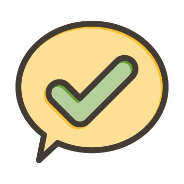 Kişisel ve ticari kullanım için Renk Simgesi Doldurulmuş İmza Vektör Kalın Çizgisini Denetle