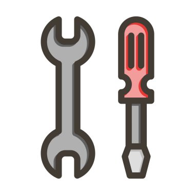 Kişisel ve ticari kullanım için Renk Simgesi Doldurulmuş Kalın Çizgiyi Onar