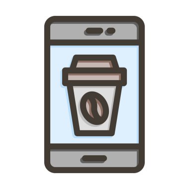 Çevrimiçi Dükkan Vektörü Kalın Çizgisi Kişisel ve Ticari Kullanım İçin Renk Simgesi Dolduruldu