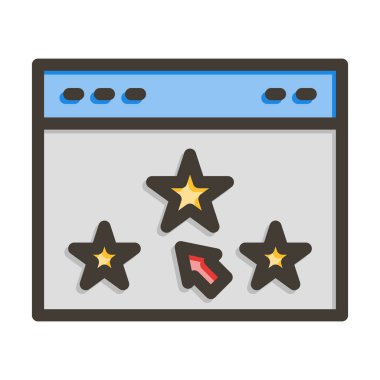 Kişisel ve Ticari Kullanım İçin Renk Simgesi Doldurulmuş Oy Oranı Kalın Çizgisi