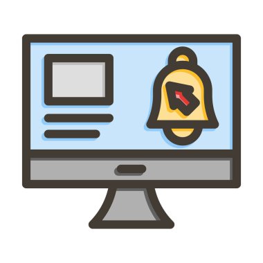 Kişisel ve Ticari Kullanım İçin Renk Simgesi Doldurulmuş Üyelik Vektörü Kalın Çizgisi