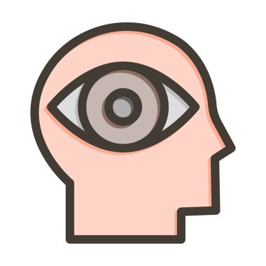 Saplantı Vektörü Kalın Çizgisi Kişisel ve Ticari Kullanım İçin Renk Simgesi Dolduruldu