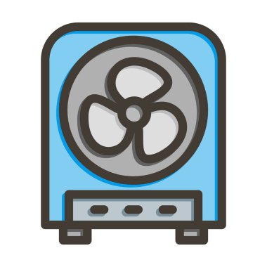 Buharlaştırıcı Vektör Kalın Çizgisi Kişisel ve Ticari Kullanım için Renk Simgesi