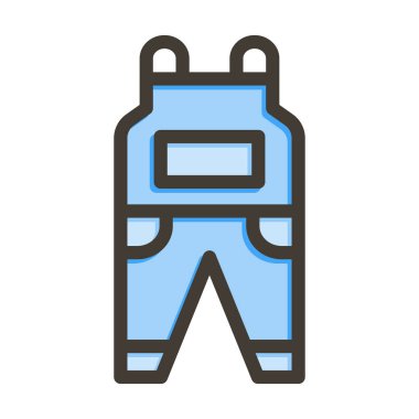 Tulum Vektörü Kalın Çizgisi Kişisel ve Ticari Kullanım için Renk Simgesi Dolduruldu