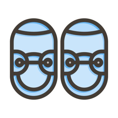 Bebek Ayakkabısı Kalın Çizmesi Kişisel ve Ticari Kullanım İçin Renk Simgesi Dolduruldu