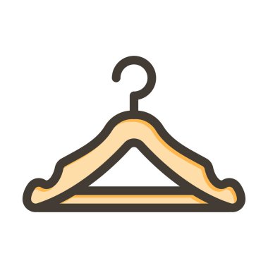 Askı Vektör Kalın Çizgisi Kişisel ve Ticari Kullanım için Renk Simgesi Dolduruldu