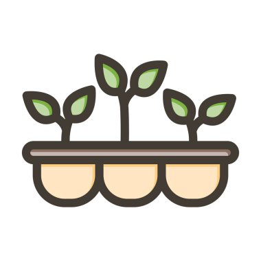 Kişisel ve ticari kullanım için Renk Simgesi Doldurulmuş Tepsi Vektörü Kalın Çizgisi