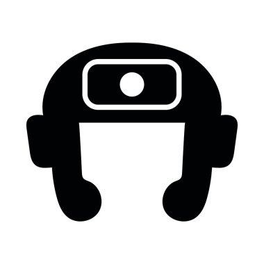 Kişisel ve Ticari Kullanım İçin Boks Miğferi Vektör Sembolü