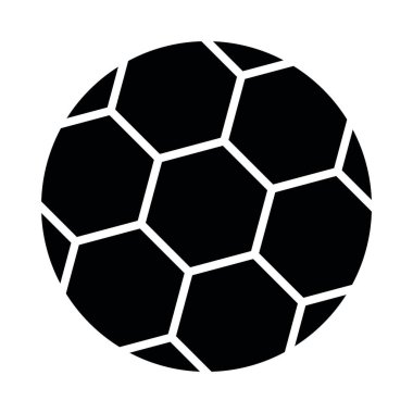 Kişisel ve ticari kullanım için Futbol Vektörü Glyph Simgesi