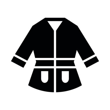 Kişisel ve ticari kullanım için Kimono Vektör Glyph Simgesi