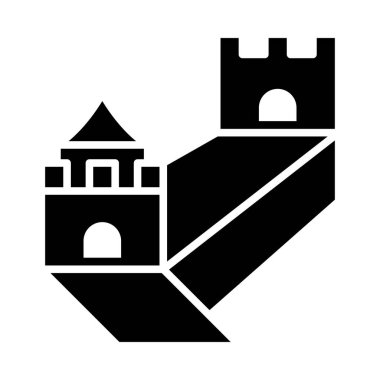 Kişisel ve ticari kullanım için Çin Seddi Vektör Sembolü