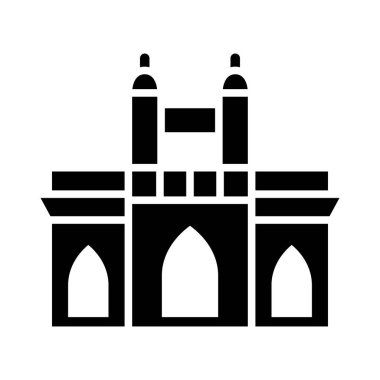 Mumbai Vector Glyph Simgesi Kişisel ve Ticari Kullanım