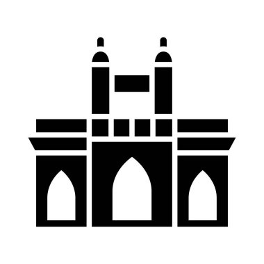 Mumbai Vector Glyph Simgesi Kişisel ve Ticari Kullanım