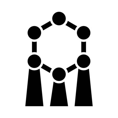 Kişisel ve Ticari Kullanım İçin Atom Vektörü Kabartma Simgesi