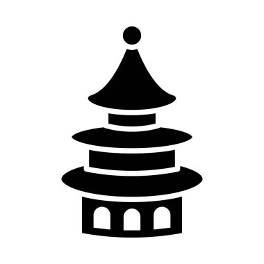 Cennetin Tapınağı Vektör Sembolü Kişisel ve ticari kullanım için simge