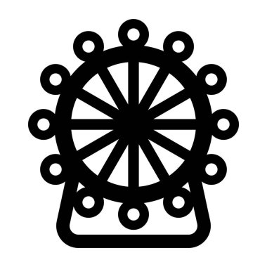 Kişisel ve ticari kullanım için London Eye Vector Glyph Simgesi