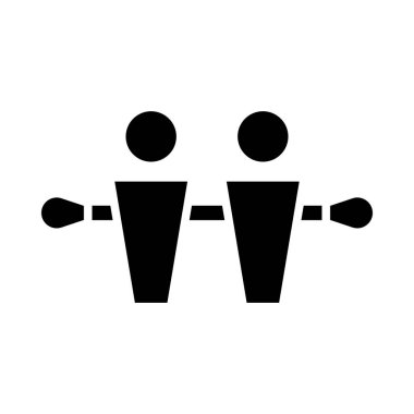 Kişisel ve ticari kullanım için masa futbolu vektörü kabartma simgesi