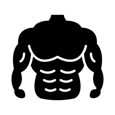 Kişisel ve ticari kullanım için Vücut Vektörü Glyph Simgesi