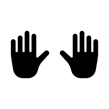 Kişisel ve ticari kullanım için İki Eller Vektör Kabartma Simgesi