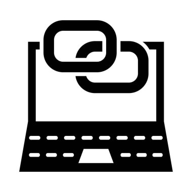 Kişisel ve ticari kullanım için arka bağlantı vektörü kabartma simgesi