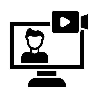 Kişisel ve ticari kullanım için Yayın Yönetmeni Glyph Simgesi