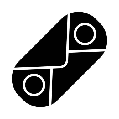 Kişisel ve Ticari Kullanım için Cannoli Vektörü Glyph Simgesi