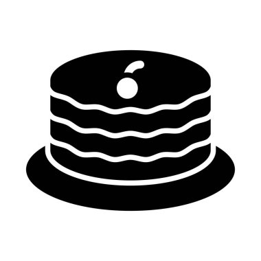 Kişisel ve ticari kullanım için puding vektörü kabartma simgesi