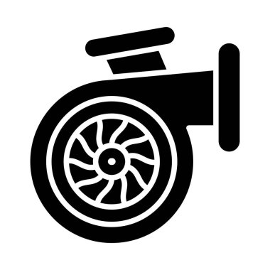 Kişisel ve ticari kullanım için Turbo Vektör Kabartma Simgesi