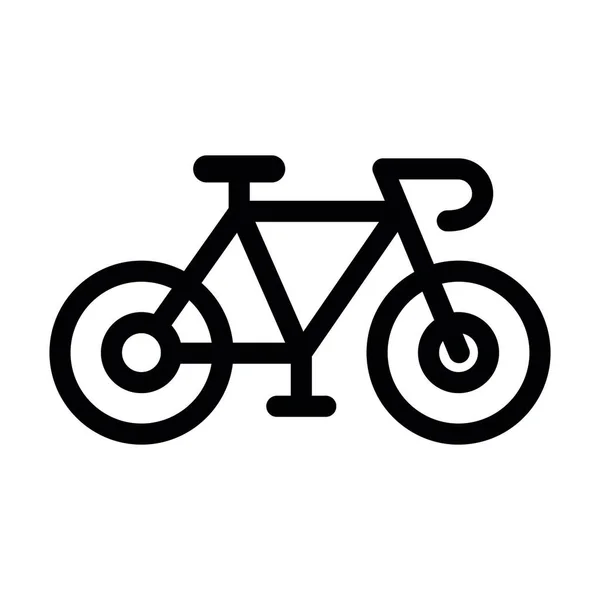 Bike Vector Glyph Icon Personal Commercial Use — Stock Vector