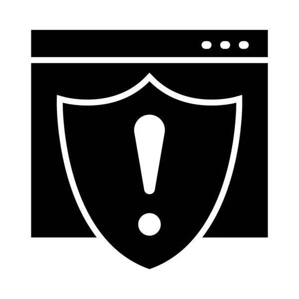Error Vector Glyph Icon Für Den Persönlichen Und Kommerziellen Gebrauch — Stockvektor