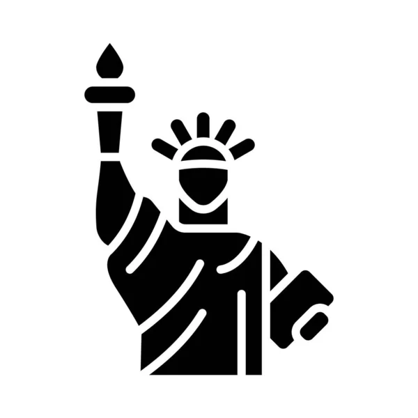 Векторная Икона Статуя Свободы Личного Коммерческого Использования — стоковый вектор