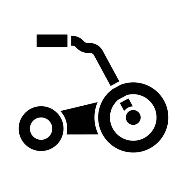 Lawn Roller Vector Glyph Icon Personal Commercial Use — Stock Vector
