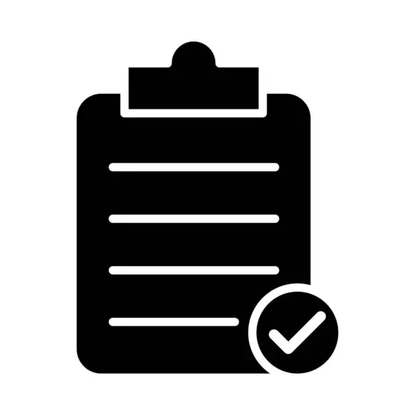 Kişisel ve ticari kullanım için Kontrol Listesi Vektör Kabartma Simgesi