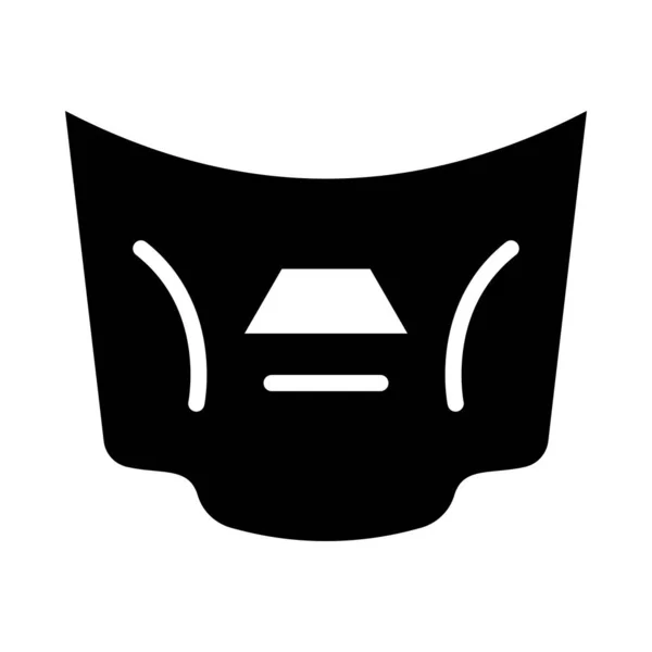 Car Hood Vector Glyph Icon Für Den Persönlichen Und Gewerblichen — Stockvektor