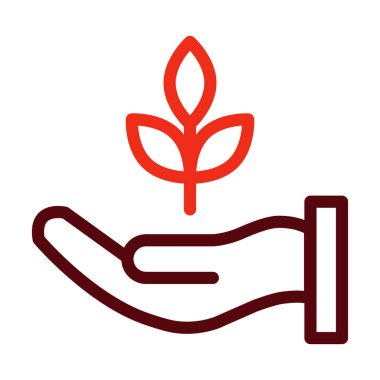 Kişisel ve ticari kullanım için Doğa Vektörü Kalın Çizgisi İki Renk Simgesi